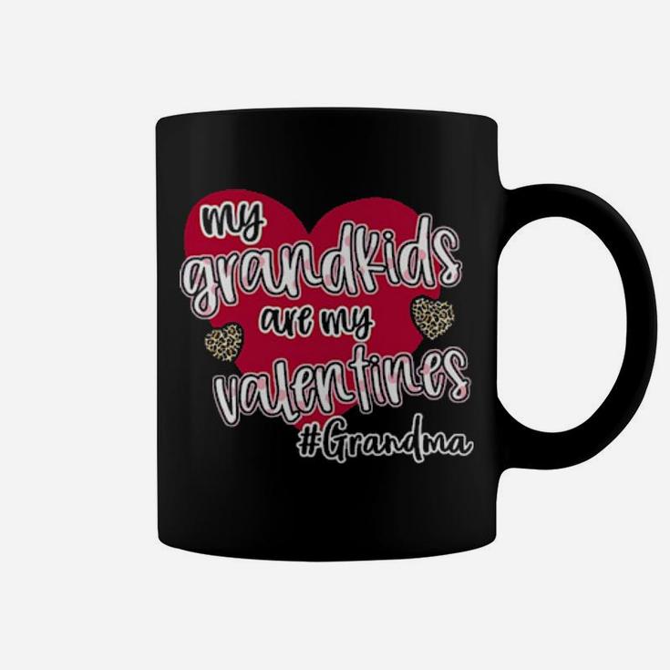 My Grandkids Are My Valentines Grandma Plaid Coffee Mug
