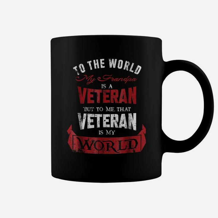 My Grandpa Is A Veteran Shirt For Boys & Girls Veteran Kids Coffee Mug