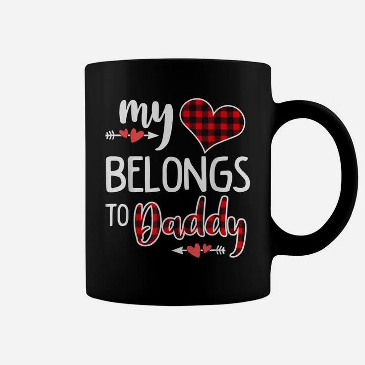 My Heart Belongs To Daddy Heart Valentines Day Gift Boy Girl Coffee Mug