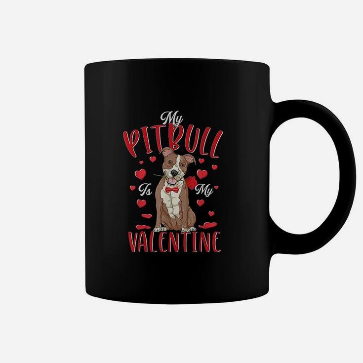 My Pitbull Is My Valentine Coffee Mug