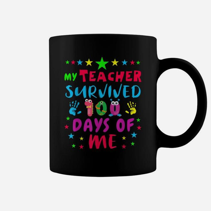My Teacher Survived 100 Days Of Me T Shirts Coffee Mug
