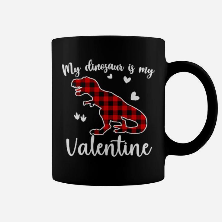 My Valentine Is My Dinosaur Coffee Mug