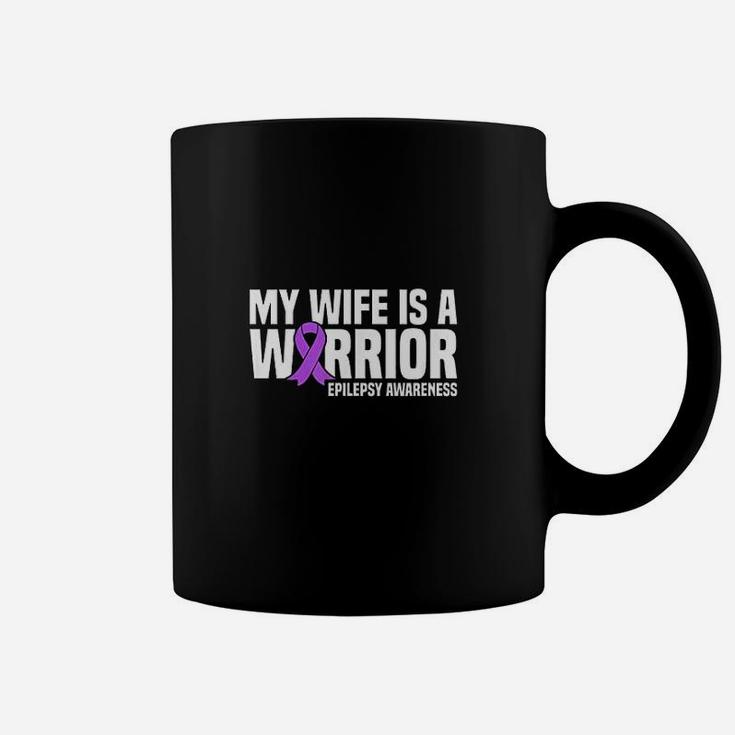 My Wife Is A Purple Ribbon Coffee Mug