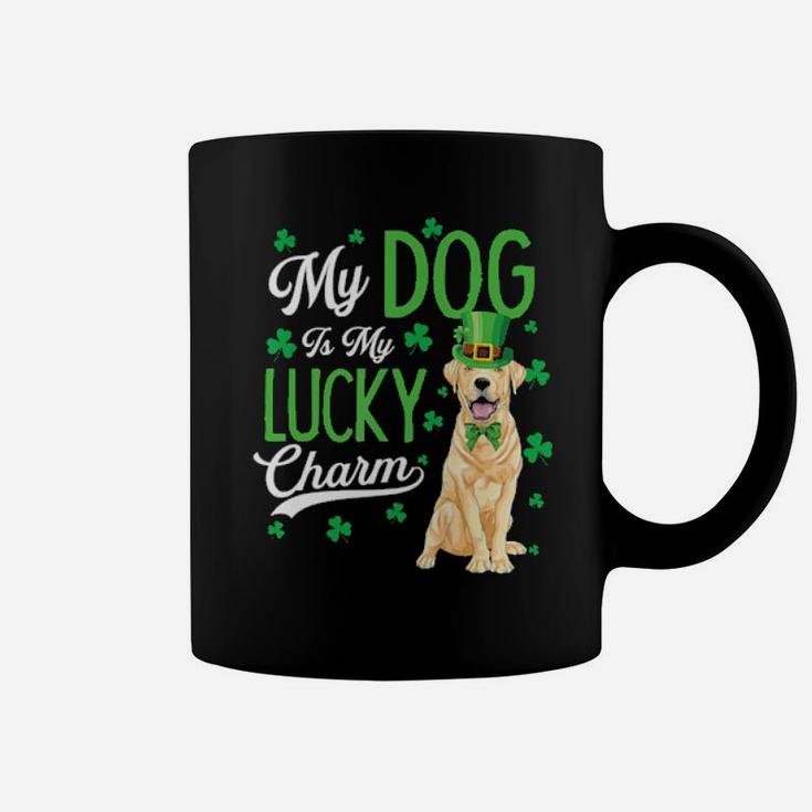 My Yellow Labrador Is My Lucky Charm Irish St Patricks Day Coffee Mug