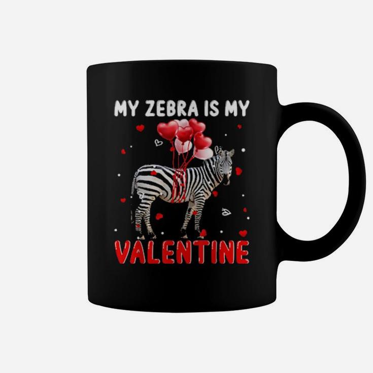 My Zebra Is My Valentine Apparel Animals Coffee Mug