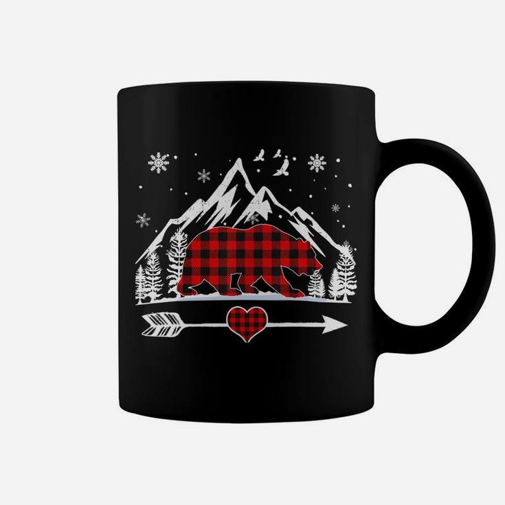 Nana Bear Christmas Pajama Red Plaid Buffalo Family Gift Sweatshirt Coffee Mug