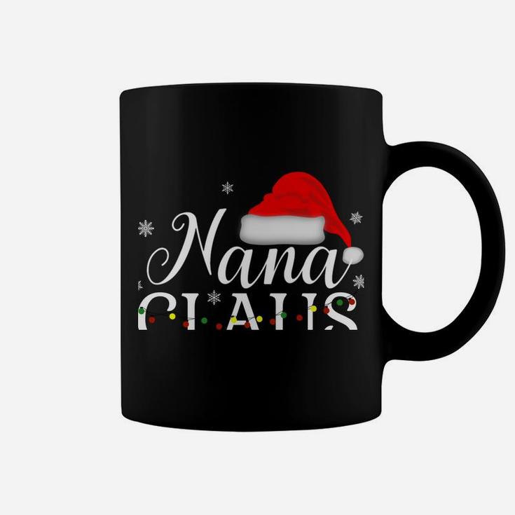 Nana Claus Funny Christmas Pajamas Matching Grandmother Gift Coffee Mug
