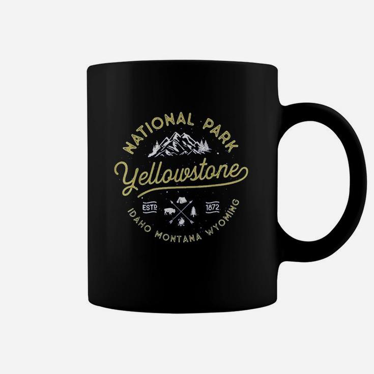 National Park Us Bison Buffalo Vintage Coffee Mug