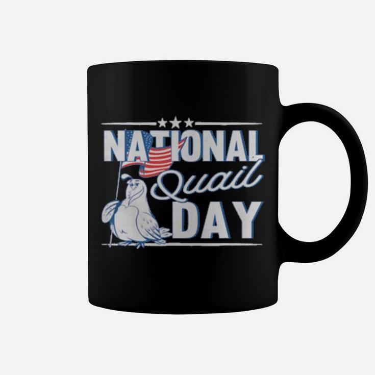 National Quail Usa Day 4Th Of July American Flag Coffee Mug