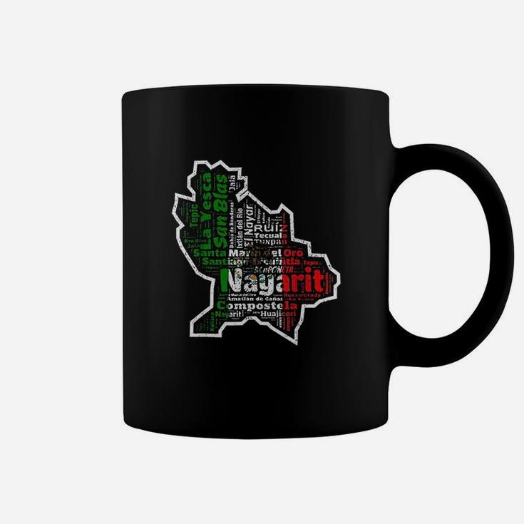 Nayarit Mexico Bandera Mexicana Municipios Mexican Flag Coffee Mug