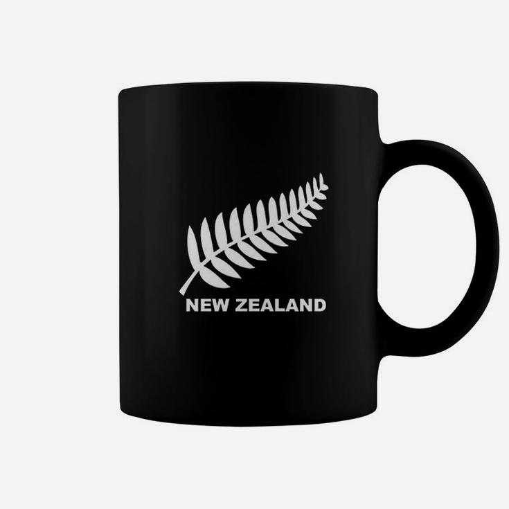 New Zealand Retro Soccer Rugby Kiwi Fern Crest Graphic Coffee Mug