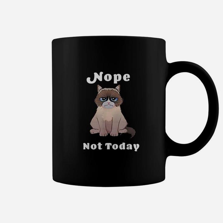 Nope Not Today Cat Coffee Mug