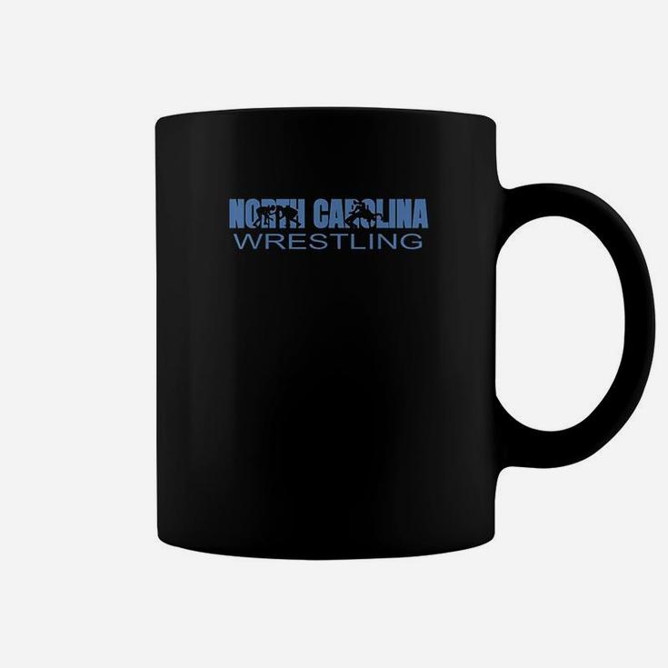 North Carolina Wrestling The Tarheel State Wrestler Gift Coffee Mug