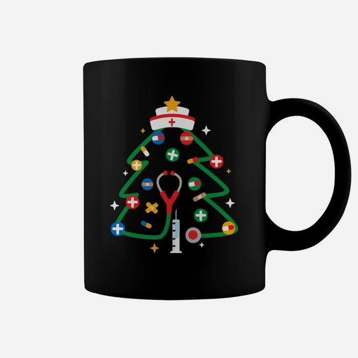 Nurse Christmas Tree Funny Doctor Student Christmas Gift Coffee Mug