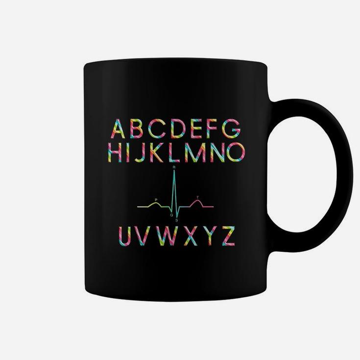 Nurse Pqrst Alphabet Rainbow Funny Rn Gift Nursing Jokes Coffee Mug