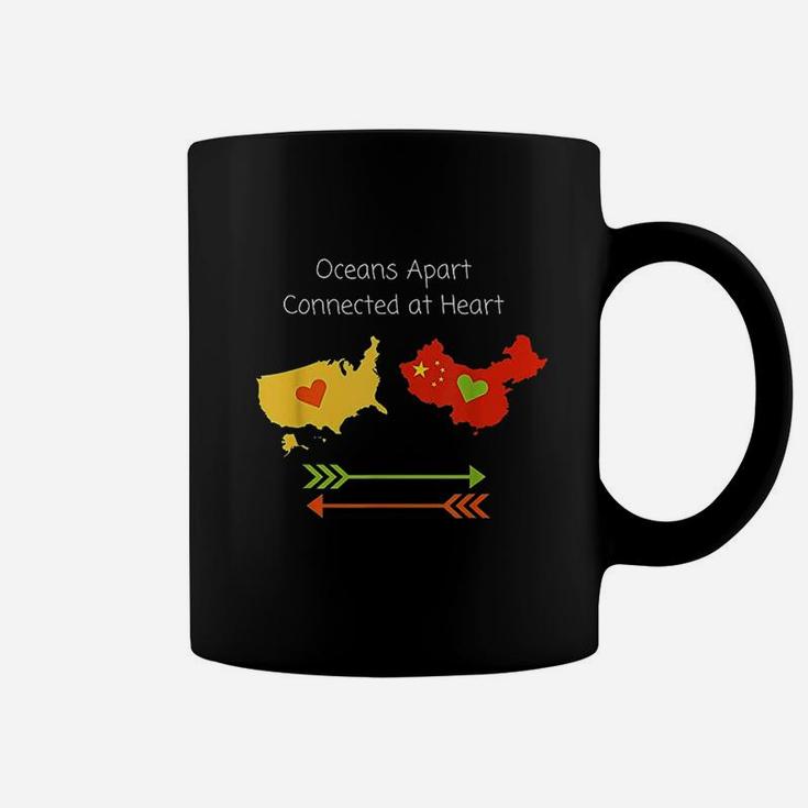 Oceans Apart Connected At Heart Coffee Mug