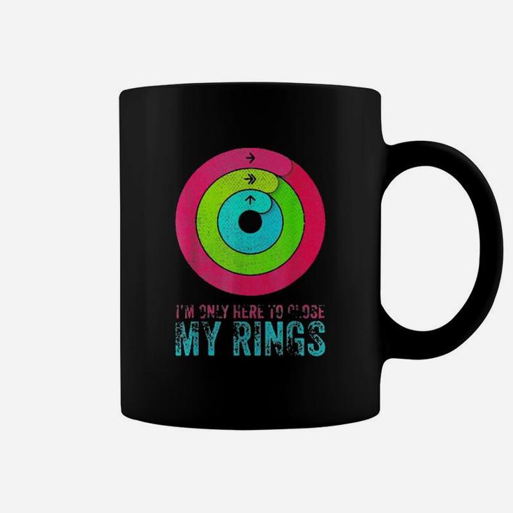Official I'm Only Here To Close My Rings Distressed Coffee Mug