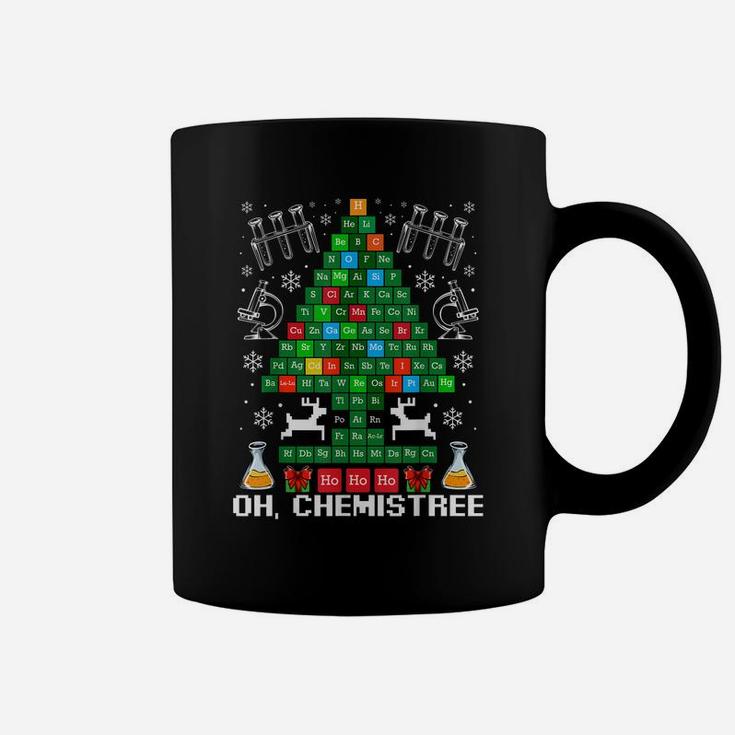 Oh Chemistree Christmas Chemistry Science Periodic Table Coffee Mug