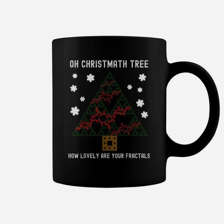 Oh Christmath Tree Lovely Fractals Math Teacher Christmas Coffee Mug