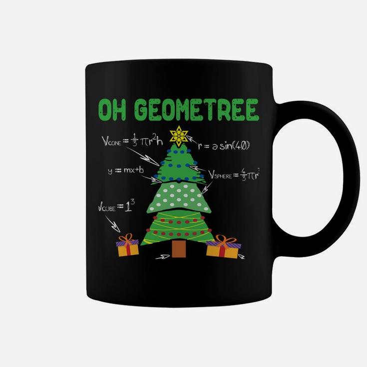 Oh Geometree Geometry Math Science Teacher Christmas Gift Coffee Mug