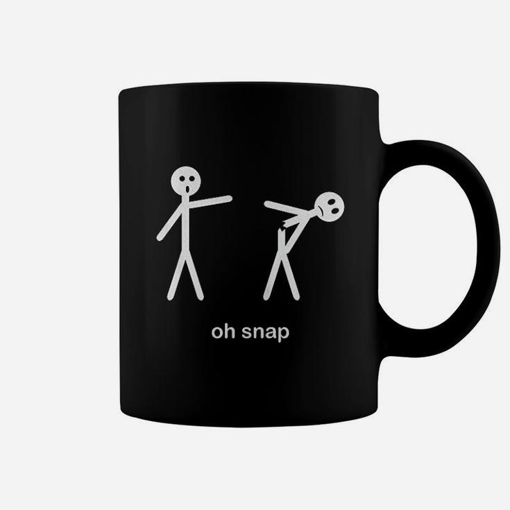 Oh Snap Funny Stick Figure Hilarious Sarcastic Coffee Mug
