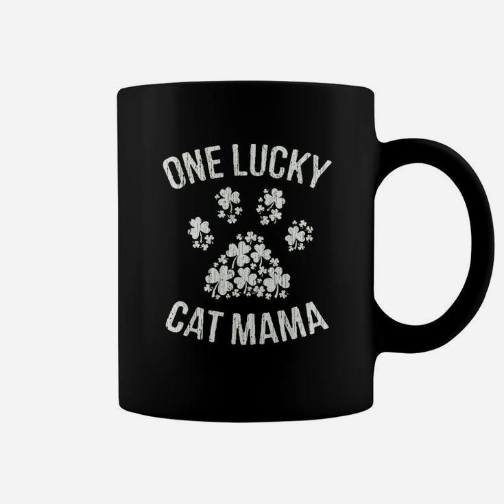 One Lucky Cat Mama Coffee Mug