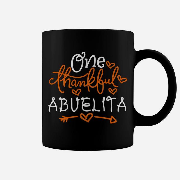 One Thankful Abuelita Matching Family Thanksgiving Day Coffee Mug