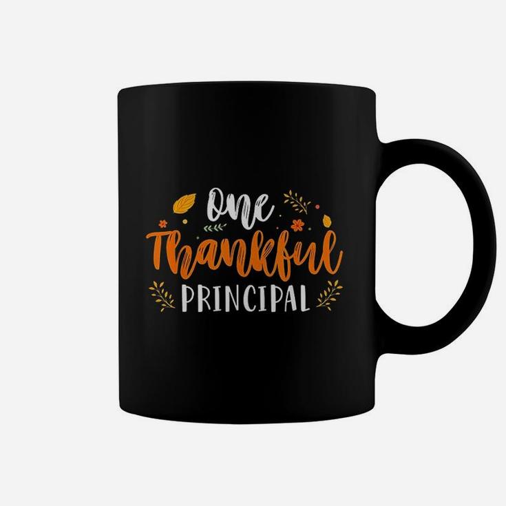 One Thankful Principal Lover Thanksgiving Day Gift Coffee Mug