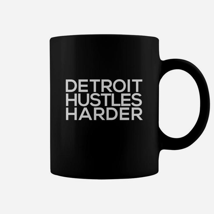 Original Detroit Hustles Harder Coffee Mug