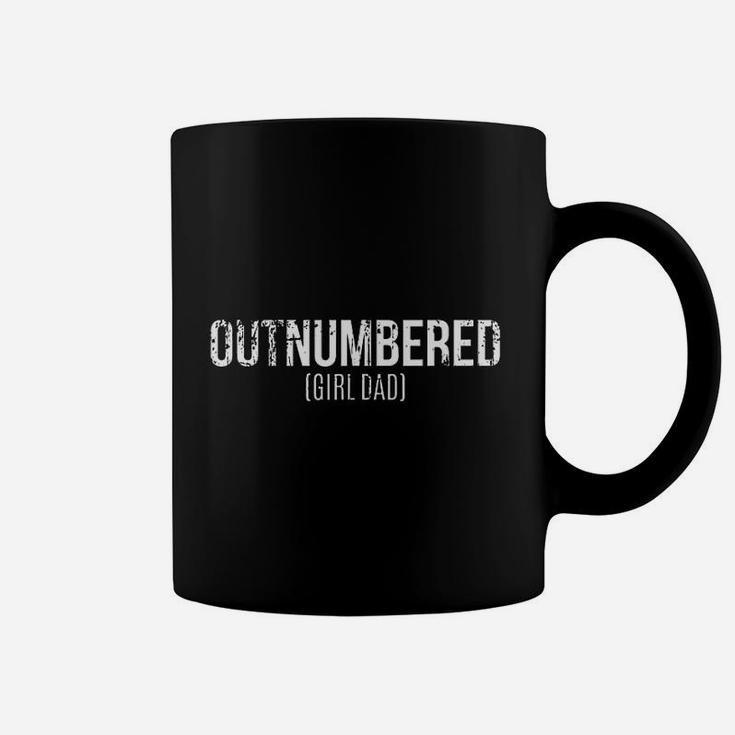 Outnumbered Girl Dad Coffee Mug