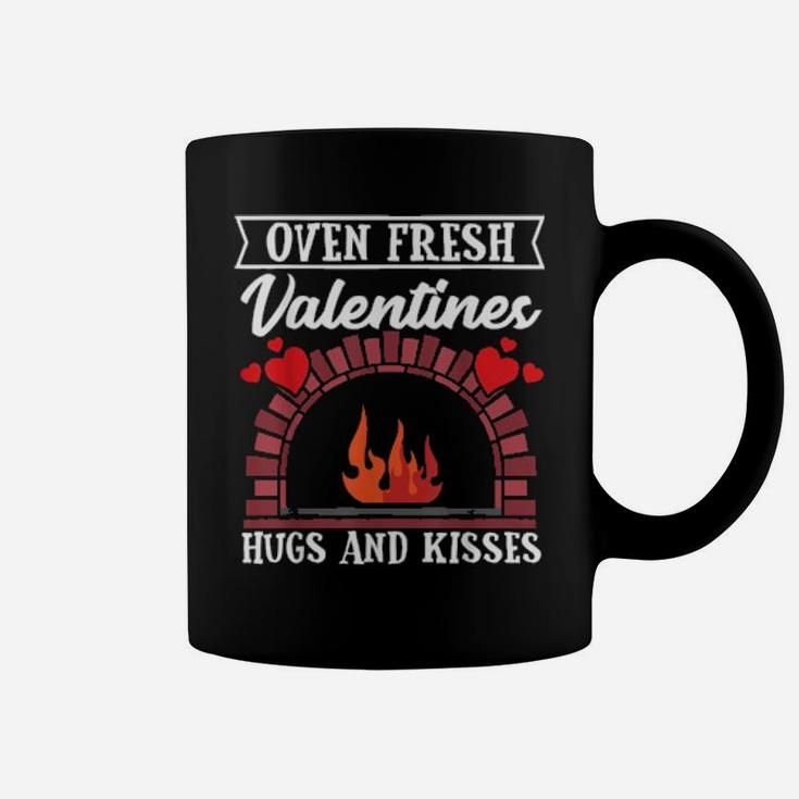 Oven Fresh Valentines Hugs And Kisses Valentines Day Coffee Mug