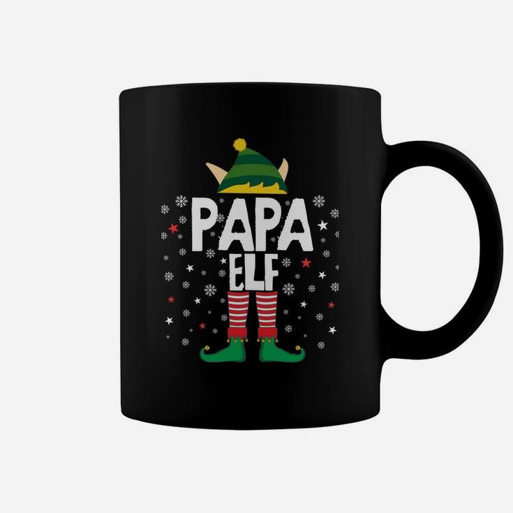 Papa Elf Funny Christmas Gifts For Dad Matching Pajama Party Sweatshirt Coffee Mug