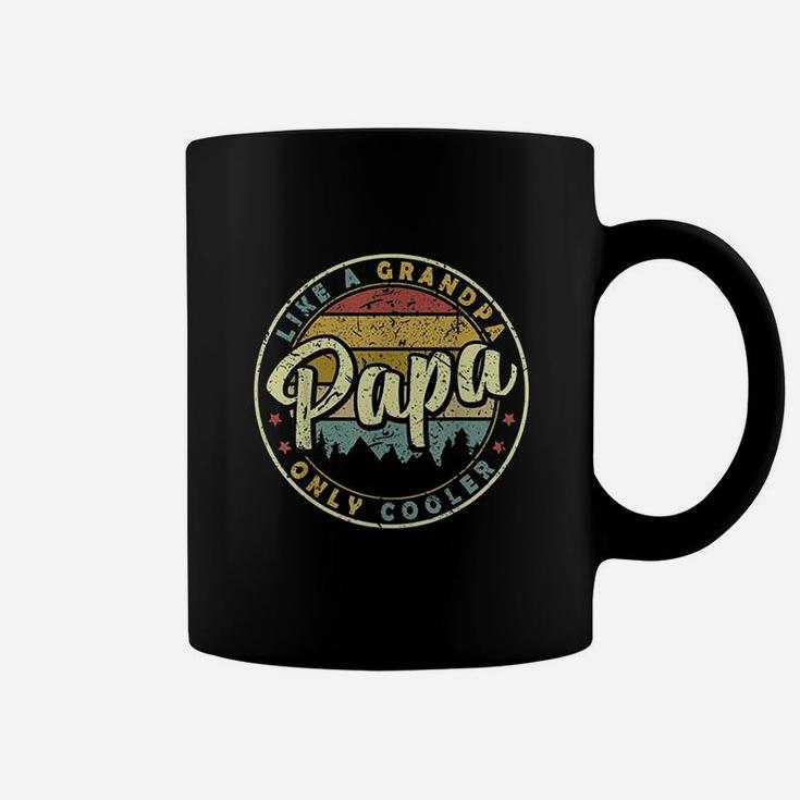 Papa Like A Grandpa Only Cooler Coffee Mug