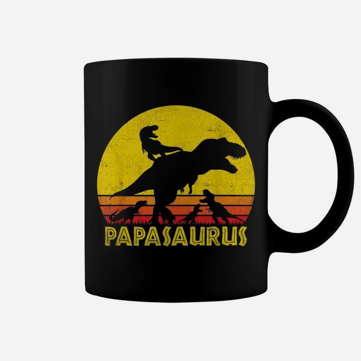 Papasaurus Dinosaur 4 Kids - Fathers Day Funny Gift For Dad Coffee Mug