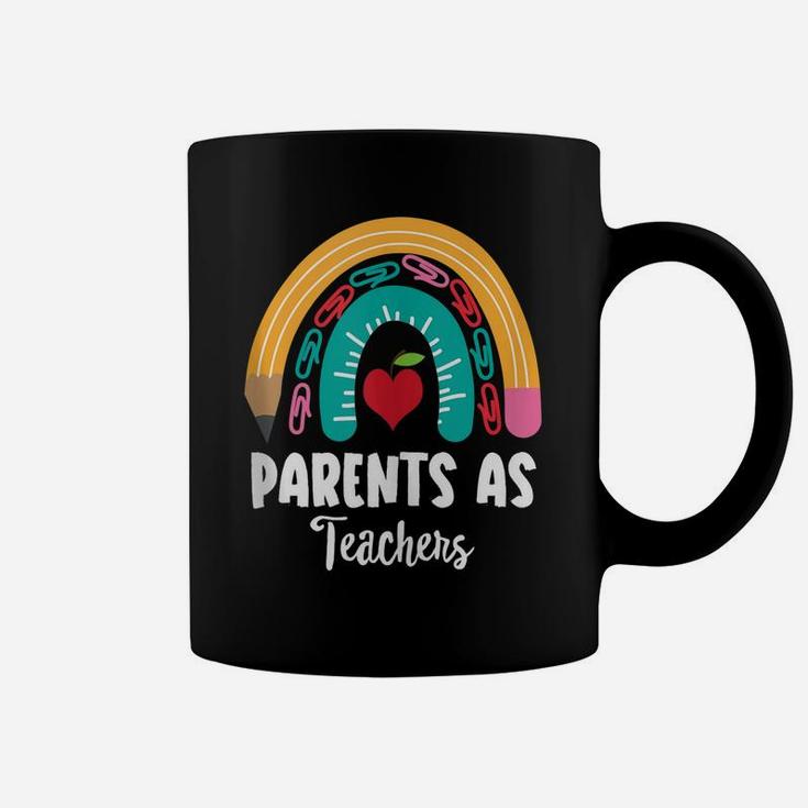 Parents As Teachers, Funny Boho Rainbow For Teachers Coffee Mug