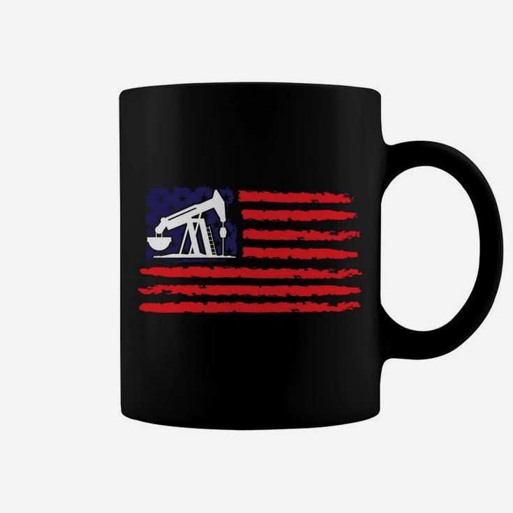 Patriotic Gift For American Roughneck Usa Oil & Gas Industry Coffee Mug