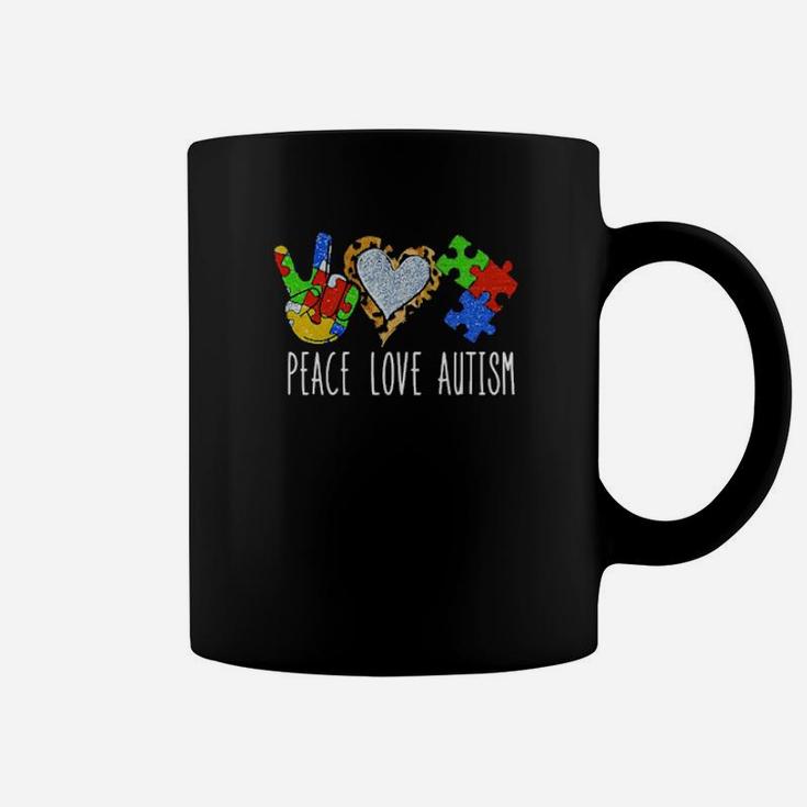 Peace Love Autism Coffee Mug