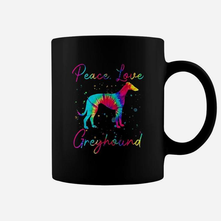 Peace Love Greyhound Funny Dog Lover Gift Coffee Mug