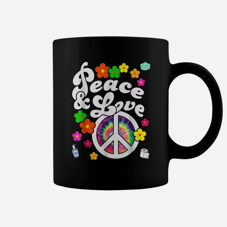 Peace Symbol And Love Tie Dye Shirt For Women Plus Size Coffee Mug