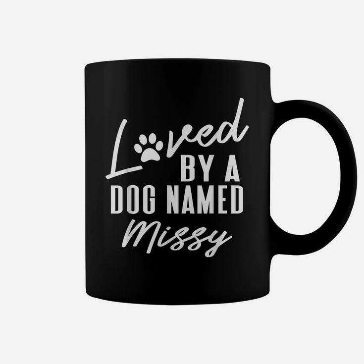 Personalized Dog Name Missy Gift Pet Lover Paw Print Coffee Mug