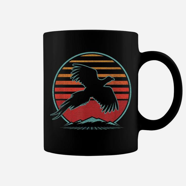 Pheasant Hunting Retro Vintage 80S Style Birding Gift Coffee Mug
