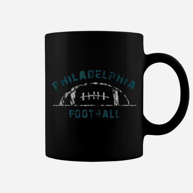 Philadelphia Football End Zone Game Day Distressed Vintage Coffee Mug