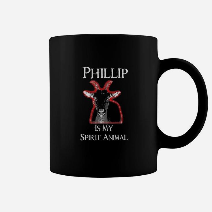 Phillip Is My Spirit Animal Black Coffee Mug