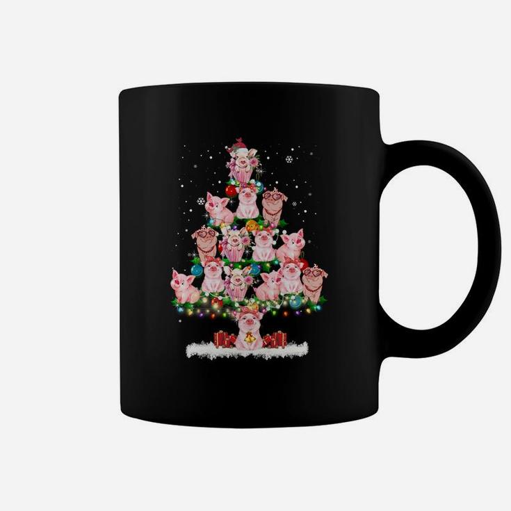 Pig Ornament Decoration Christmas Tree Merry Pigmas Xmas Sweatshirt Coffee Mug