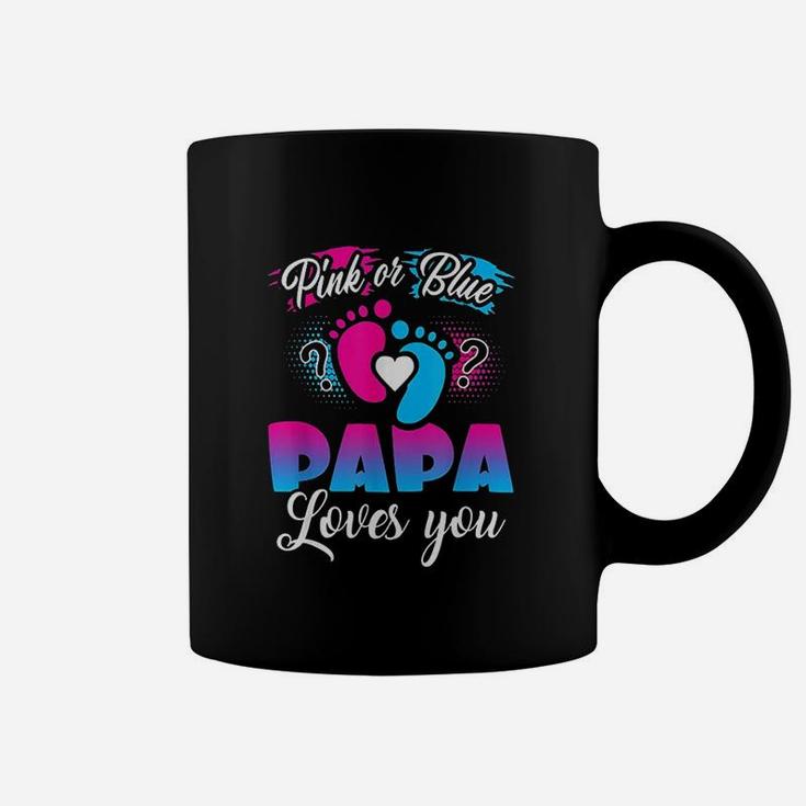 Pink Or Blue Papa Loves You Coffee Mug