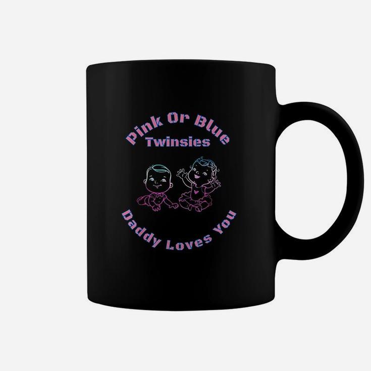 Pink Or Blue Twins Gender Coffee Mug