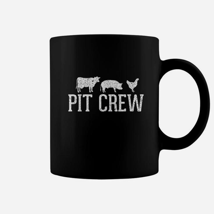 Pit Crew Cow Pig Chicken Barbecue Coffee Mug