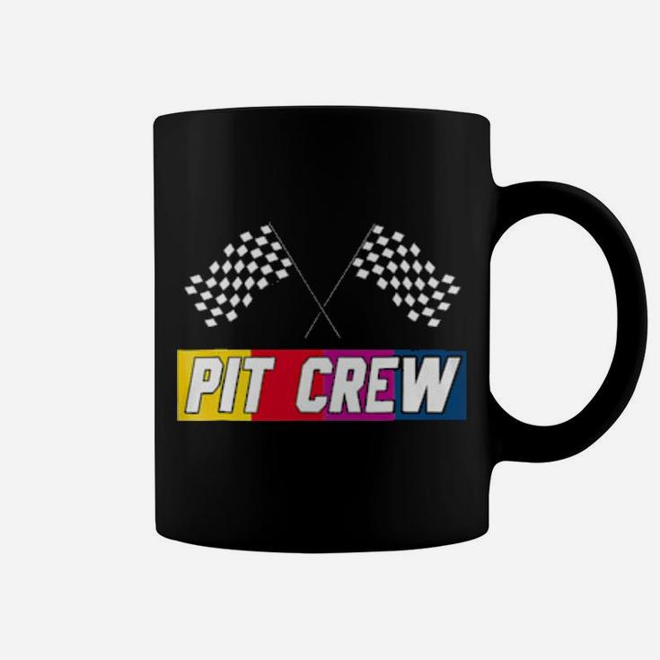 Pit Crew Dirt Track Car Racing Coffee Mug