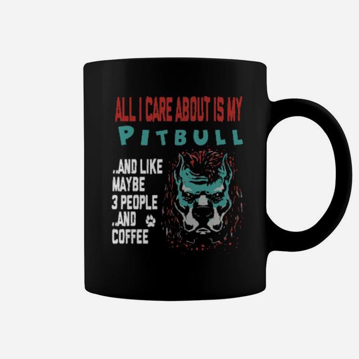 Pitbull Is Like 3 People Coffee Mug
