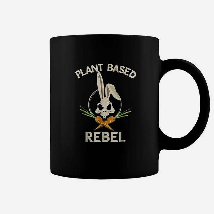 Plant Based Rebel Funny Vegan Vegetarian Bunny Gift Coffee Mug